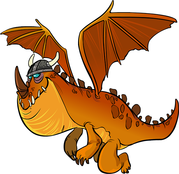 Orange Viking Dragon